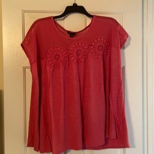 Lane Bryant blouse, Sz. 26/28. Peach. Gently used